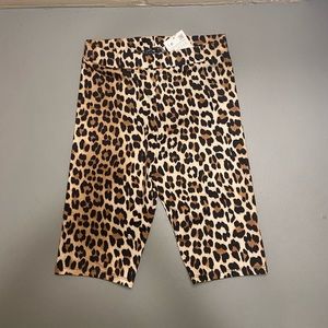 Zara Leopard Bike Shorts